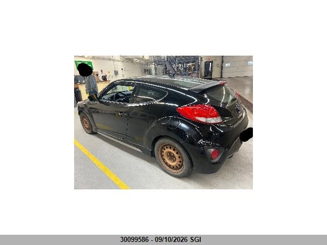 Vin: kmhtc6ae7du090095, lot: 20148438, hyundai veloster turbo 20133