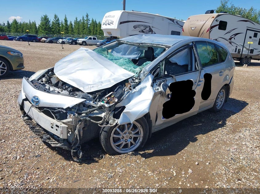Vin: jtdzn3eu8ej007057, lot: 20149219, toyota prius v 20142