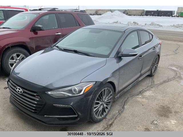 Vin: kmhd04lb1hu354437, lot: 20149618, hyundai elantra sport 20172