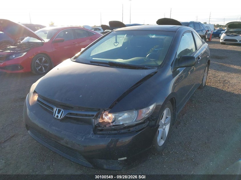 2008 Honda Civic Lx, Front, IAAI, VIN 2HGFG12678H005508 — photo 2