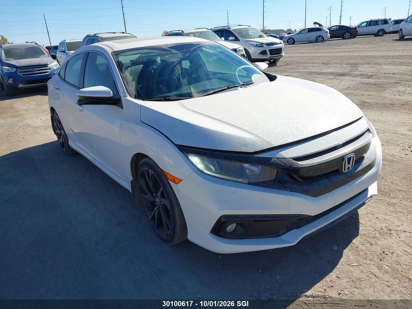 2019 Honda Civic Sport, Hail, IAAI, VIN 2HGFC2F83KH021970