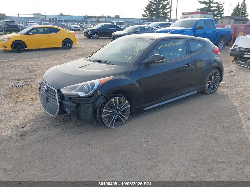 Vin: kmhtc6ae0gu250418, lot: 20149991, hyundai veloster turbo 20162