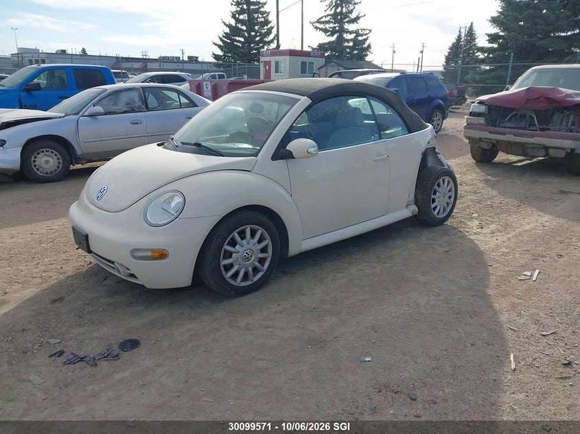 2005 Volkswagen New Beetle Gls, Удар сзади, IAAI, VIN 3VWCM21Y55M309787 — фото 2