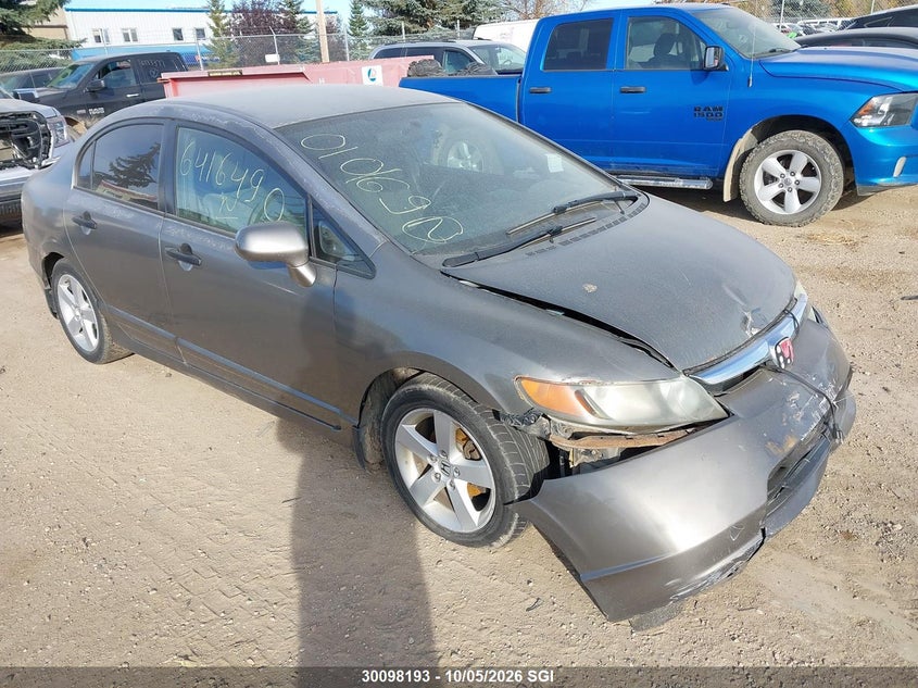 2007 Honda Civic Dx, Front, IAAI, VIN 2HGFA16337H010169