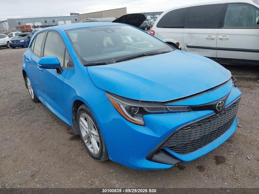 2020 Toyota Corolla Se/Xse, Hail, IAAI, VIN JTNK4RBE1L3103775