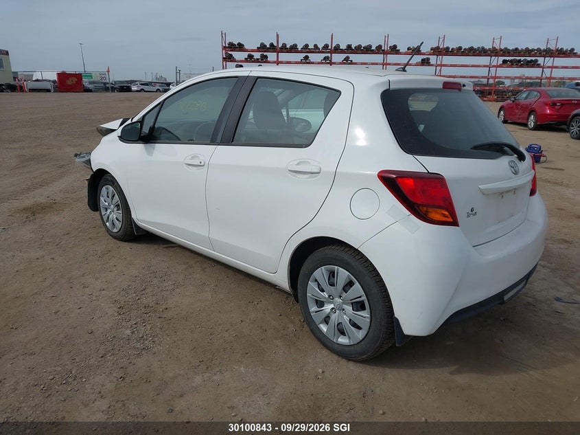 Vin: vnkktud33fa043091, lot: 20150190, toyota yaris 20153