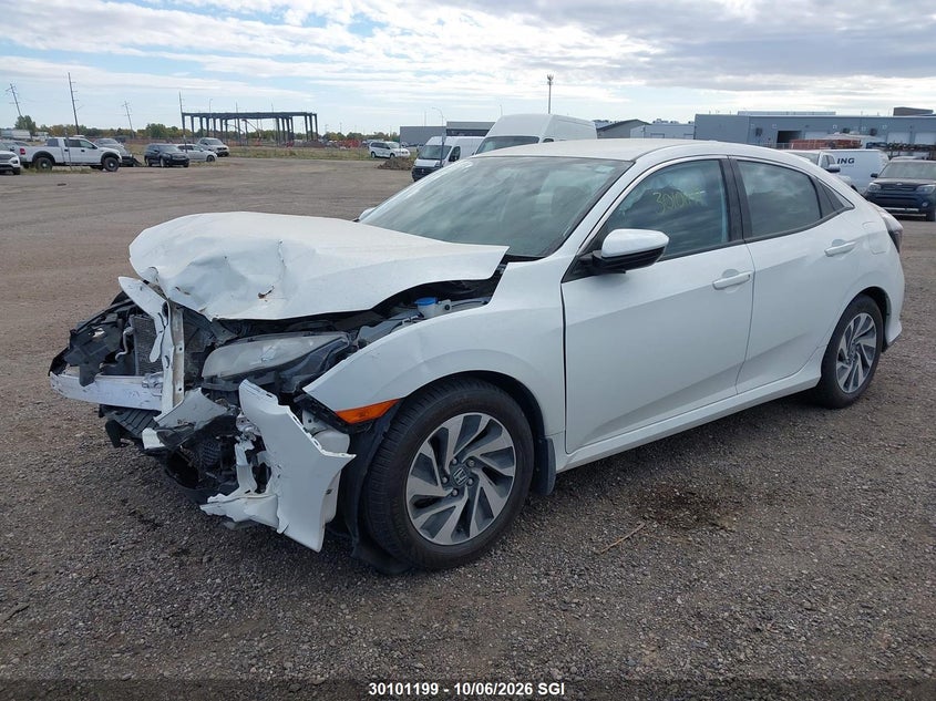 Vin: shhfk7h26hu303511, lot: 20150651, honda civic lx 20172