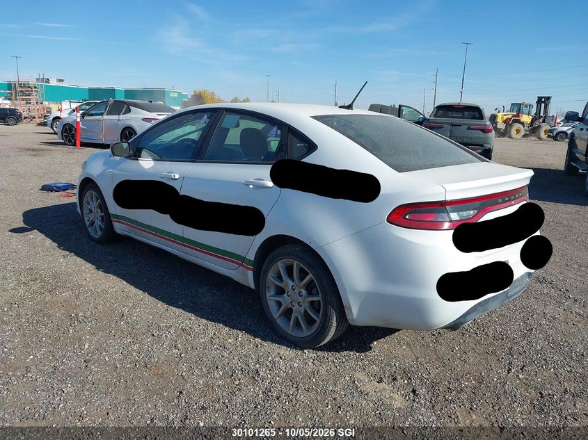 Vin: 1c3cdfbaxdd301100, lot: 20150738, dodge dart sxt 20133