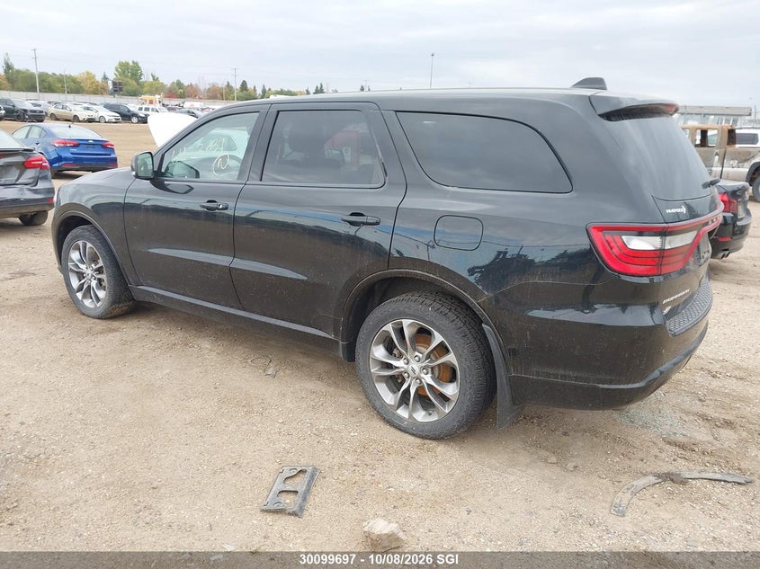 Vin: 1c4rdjdg5kc676325, lot: 20150817, dodge durango gt 20193
