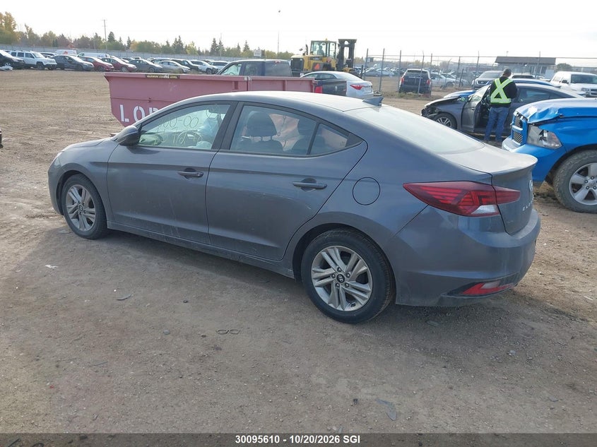 Vin: kmhd84lf6ku857187, lot: 20151908, hyundai elantra sel/value/limited 20193