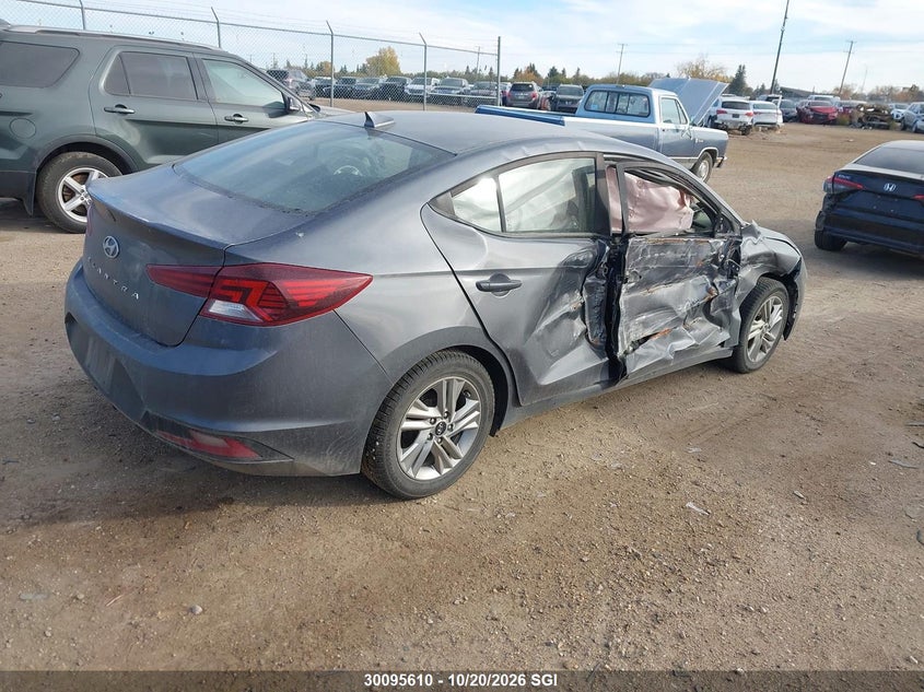 Vin: kmhd84lf6ku857187, lot: 20151908, hyundai elantra sel/value/limited 20194