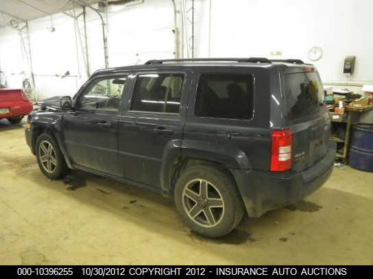 2008 Jeep Patriot Sport VIN: 1J8FF28W48D729550 Lot: 10396255