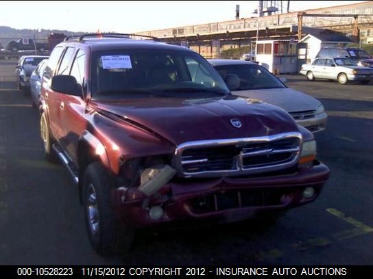 2002 Dodge Durango Slt VIN: 1B4HS48Z42F193841 Lot: 10528223