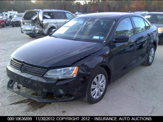 2012 Volkswagen Jetta Base/S VIN: 3VW2K7AJ3CM408445 Lot: 10636899