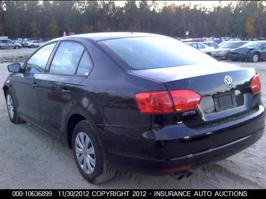 2012 Volkswagen Jetta Base/S VIN: 3VW2K7AJ3CM408445 Lot: 10636899