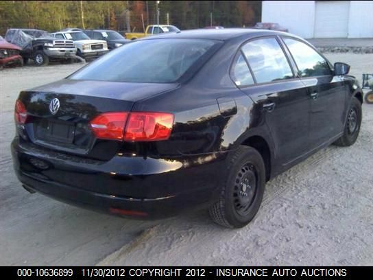 2012 Volkswagen Jetta Base/S VIN: 3VW2K7AJ3CM408445 Lot: 10636899