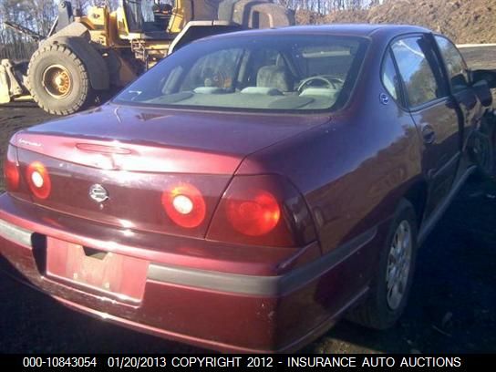 2000 Chevrolet Impala VIN: 2G1WF55E9Y9139967 Lot: 10843054