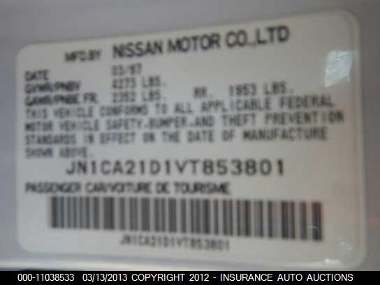 JN1CA21D1VT853801 1997 Nissan Maxima Gle/Gxe/Se