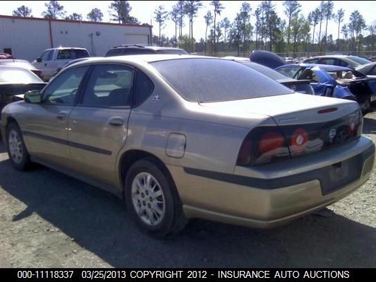 2005 Chevrolet Impala VIN: 2G1WF52E559310732 Lot: 11118337