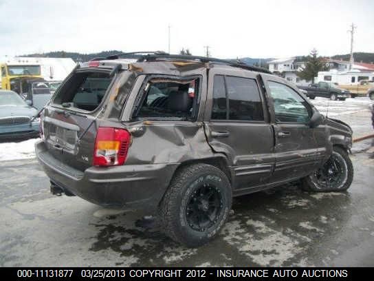 2000 Jeep Grand Cherokee Limited VIN: 1J4GW58N8YC333562 Lot: 11131877