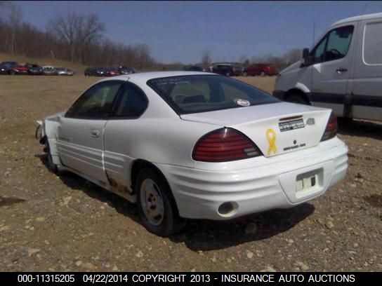 2000 Pontiac Grand Am Se VIN: 1G2NE12T3YM726299 Lot: 11315205