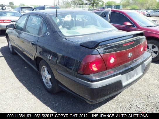 2002 Chevrolet Impala Ls VIN: 2G1WH55K529296239 Lot: 11384163