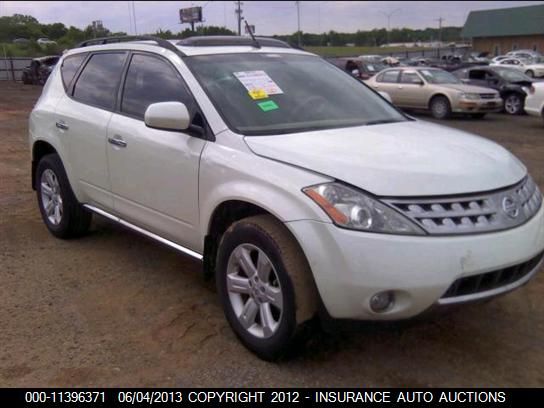 2007 Nissan Murano Se/Sl/S VIN: JN8AZ08W97W613359 Lot: 11396371