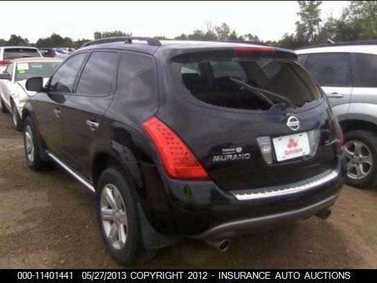 2007 Nissan Murano Se/Sl/S VIN: JN8AZ08W57W642499 Lot: 11401441