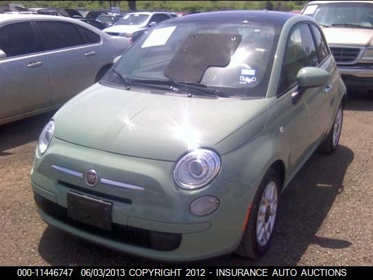 2012 Fiat 500 Pop VIN: 3C3CFFAR9CT228151 Lot: 11446747