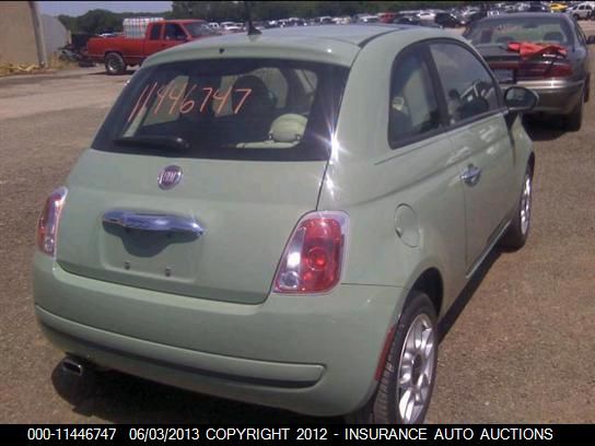 2012 Fiat 500 Pop VIN: 3C3CFFAR9CT228151 Lot: 11446747