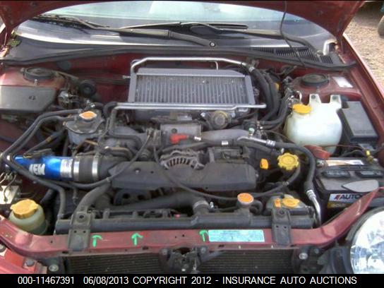 2002 Subaru Impreza Wrx VIN: JF1GD29612G502585 Lot: 11467391