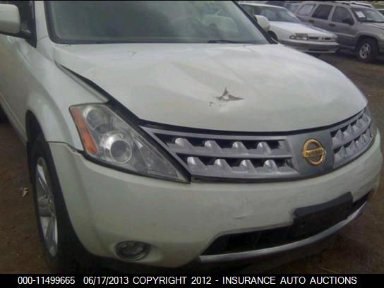 2007 Nissan Murano Se/Sl/S VIN: JN8AZ08WX7W627268 Lot: 11499665