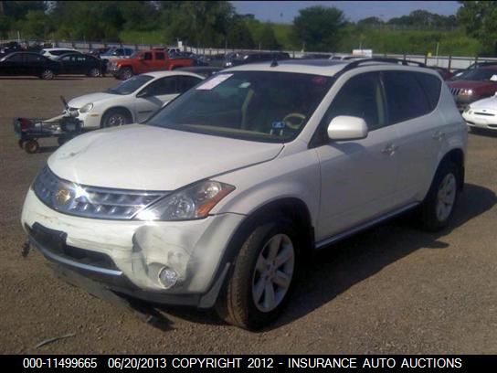 2007 Nissan Murano Se/Sl/S VIN: JN8AZ08WX7W627268 Lot: 11499665