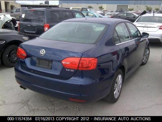 2013 Volkswagen Jetta Se VIN: 3VWDP7AJ4DM218164 Lot: 11574354