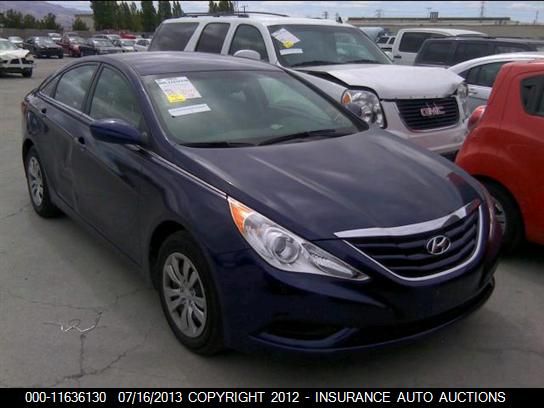 2012 Hyundai Sonata Gls VIN: 5NPEB4AC5CH485212 Lot: 11636130