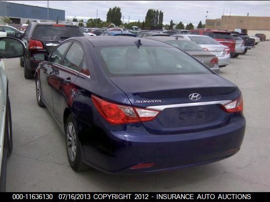 2012 Hyundai Sonata Gls VIN: 5NPEB4AC5CH485212 Lot: 11636130