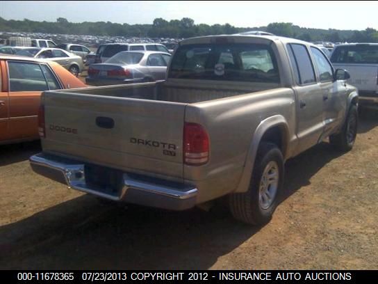 2003 Dodge Dakota Quad Cab Slt VIN: 1D7HL48N33S101954 Lot: 11678365