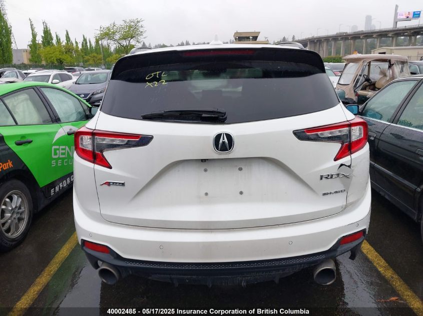 2022 Acura Rdx VIN: 5J8TC2H83NL800860 Lot: 40002485