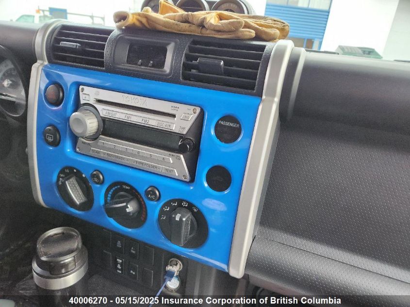 2007 Toyota Fj Cruiser VIN: JTEBU11F170089105 Lot: 40006270