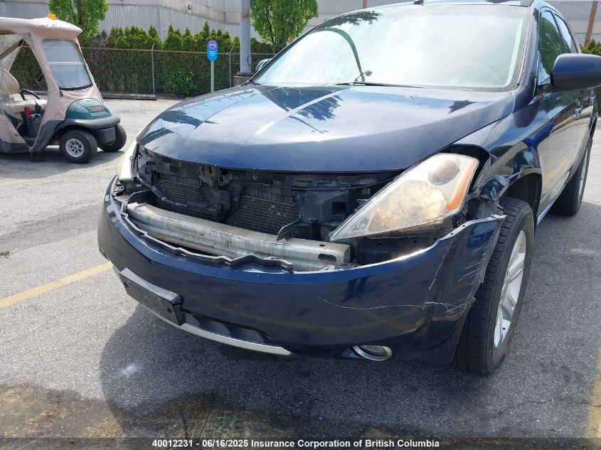 2006 Nissan Murano Sl/Se/S VIN: JN8AZ08WX6W517044 Lot: 40012231