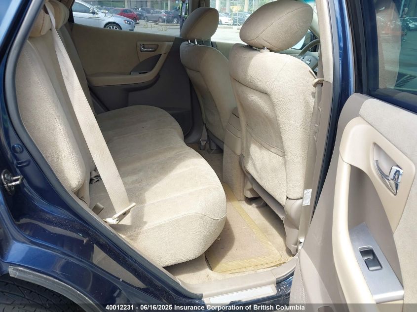 2006 Nissan Murano Sl/Se/S VIN: JN8AZ08WX6W517044 Lot: 40012231