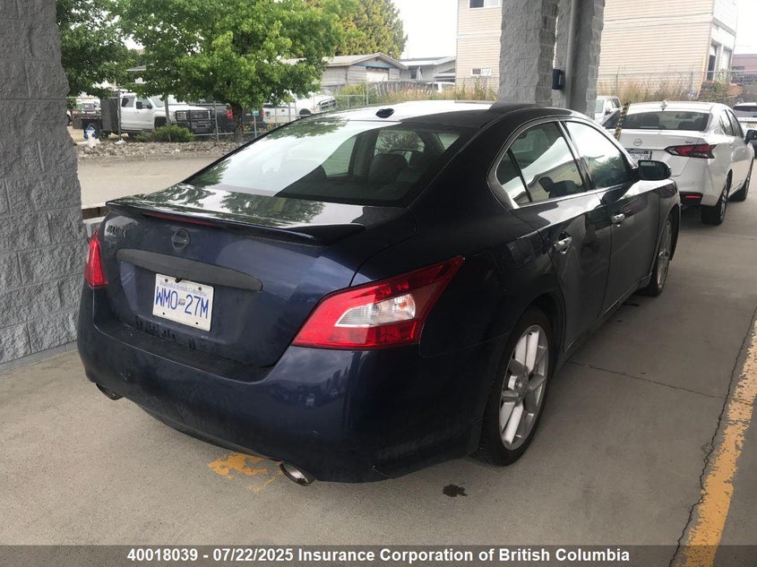 2009 Nissan Maxima S/Sv VIN: 1N4AA51E19C817813 Lot: 40018039