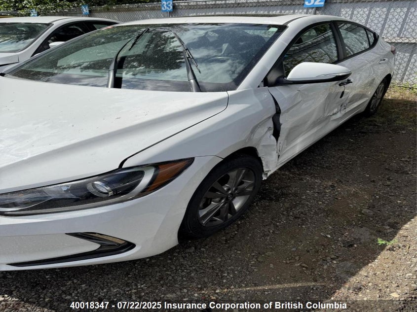 Vin: kmhd84lf7ju642139, lot: 30020623, hyundai elantra sel/value/limited 20182
