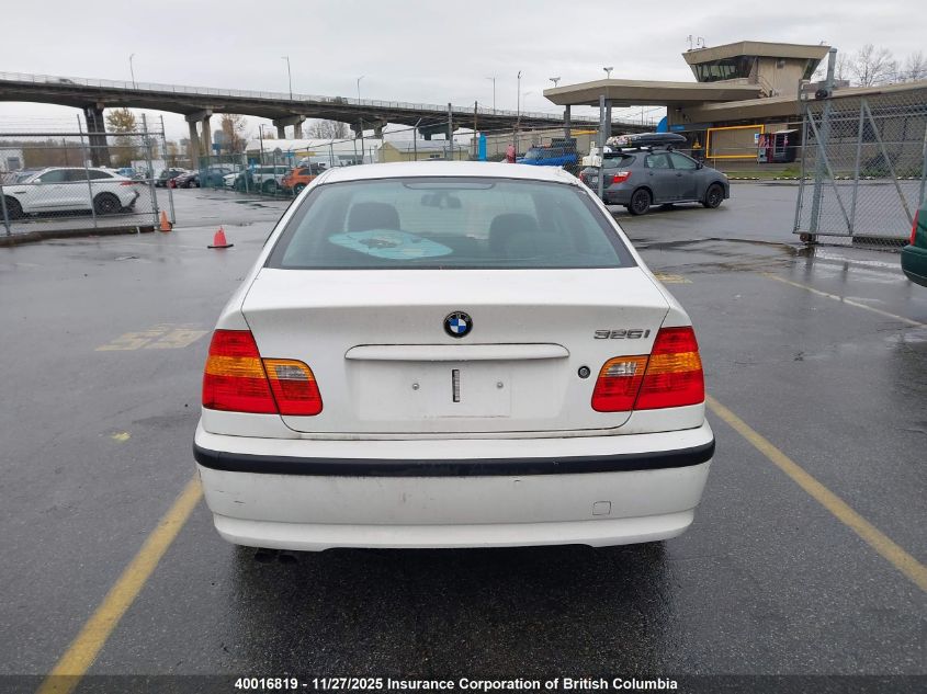 2004 BMW 325 I VIN: WBAEV334X4KR30602 Lot: 40016819