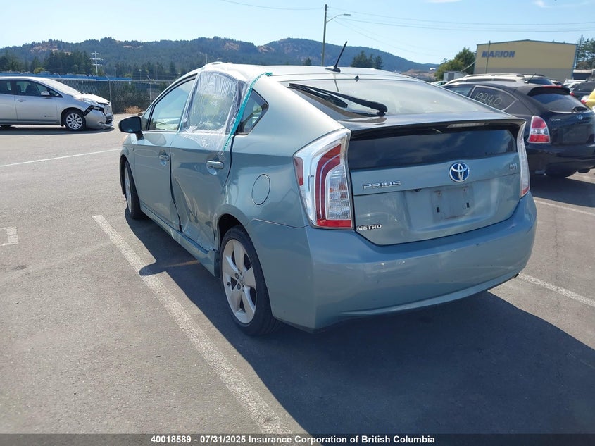 Vin: jtdkn3du3c5378457, lot: 30020948, toyota prius 20123