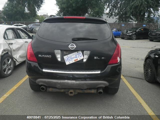 2006 Nissan Murano Sl/Se/S VIN: JN8AZ08W36W542898 Lot: 40018841
