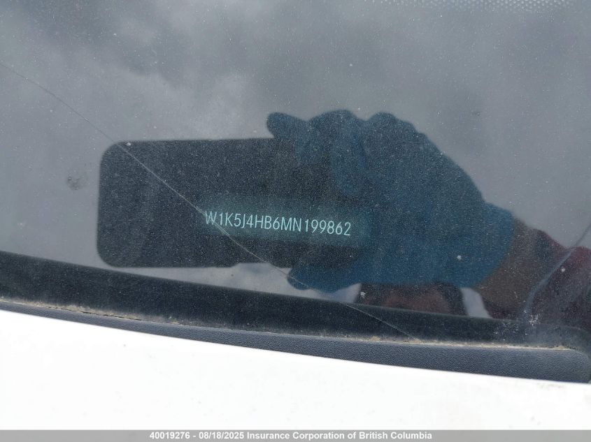 2021 Mercedes-Benz Cla 250 4Matic VIN: W1K5J4HB6MN199862 Lot: 40019276