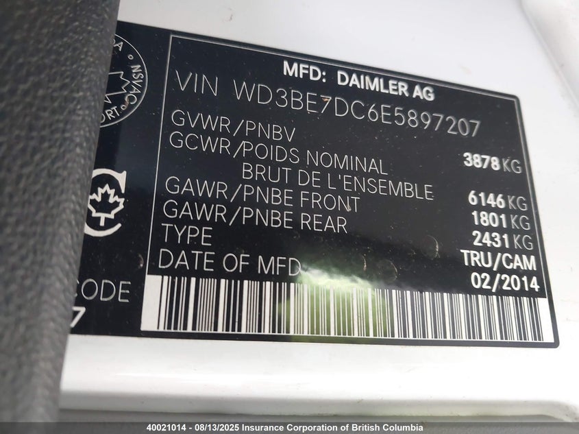WD3BE7DC6E5897207 2014 MERCEDES-BENZ SPRINTER photo no. 9