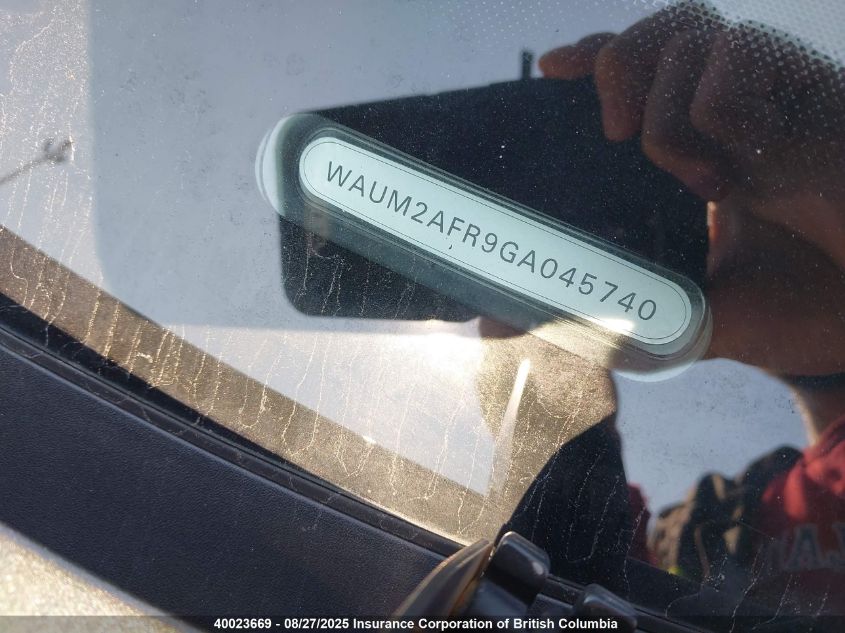 2016 Audi A5 VIN: WAUM2AFR9GA045740 Lot: 11994743