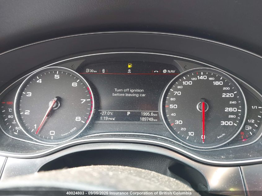 2014 Audi A7 VIN: WAU3GCFC9EN080627 Lot: 40024803